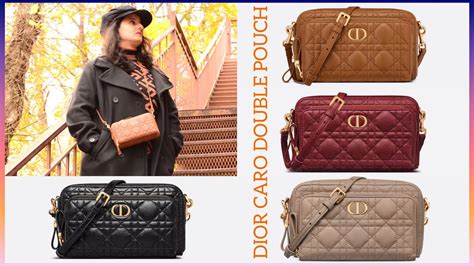 dior caro double pouch bag|dior caro bag women.